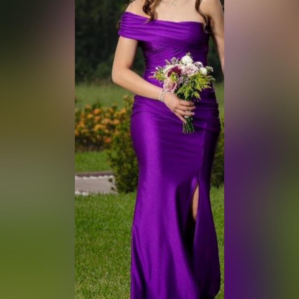 Prom Dress, Purple, Size 4/6 - Picture 3 of 3